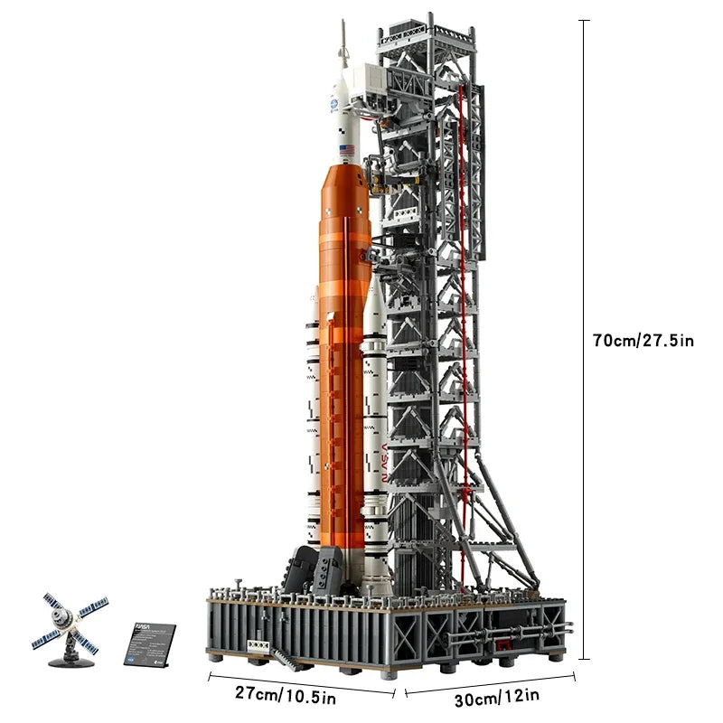Space Launch System Building Blocks Set – Artemis Rocket Model (3601 Pieces, Compatible Bricks)