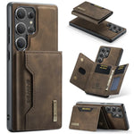 2 In 1 Case For Samsung Galaxy S25 S24 S23 S22 Ultra FE Note 20 A56 A36 A55 5G Wallet Magnetic Leather Card Holder Pocket Cover