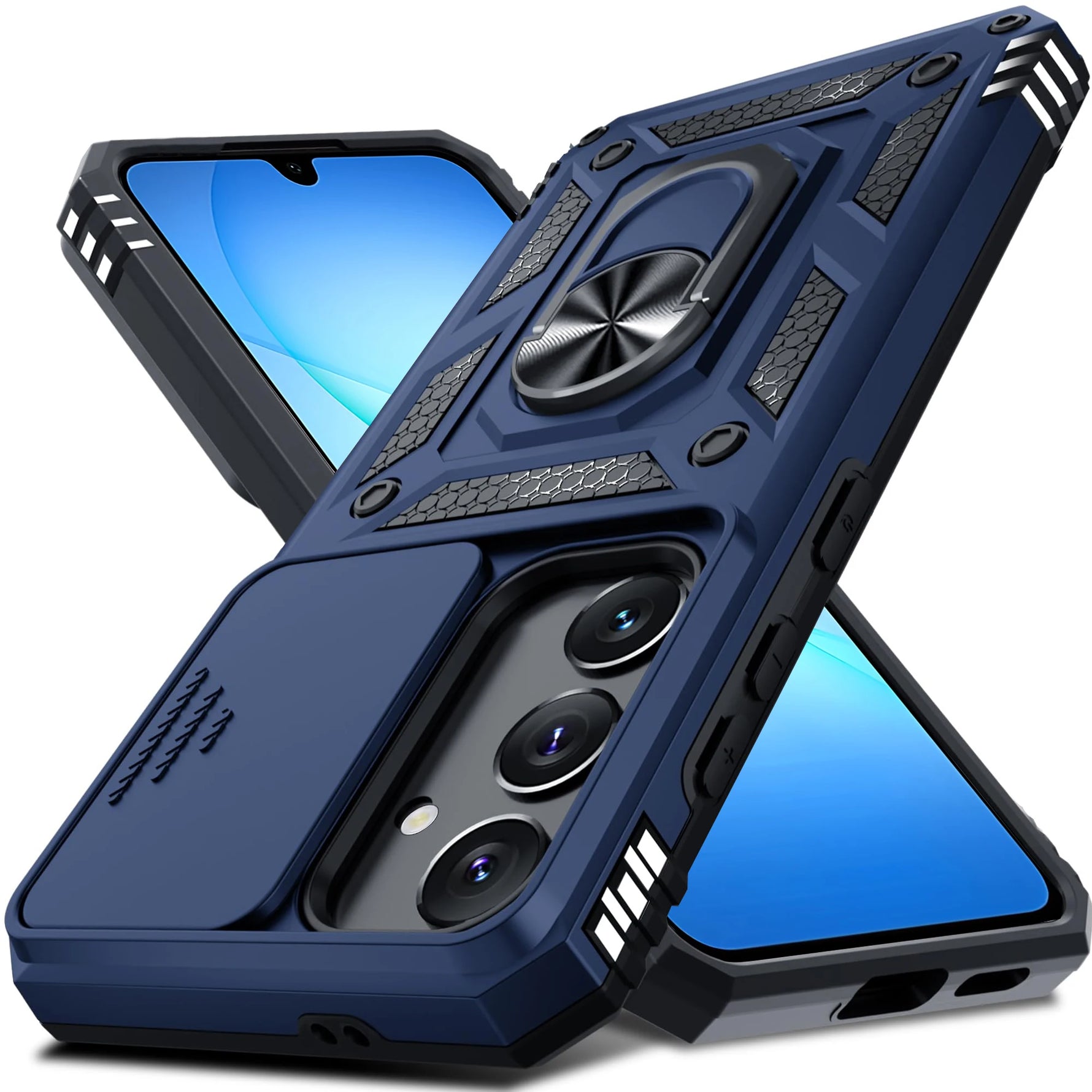 Case For Samsung Galaxy S25 S24 S23  Ultra Plus  FE A17 A36 A56 A55 A35 5G Military-Grade Protection Phone Slide Camera Cover