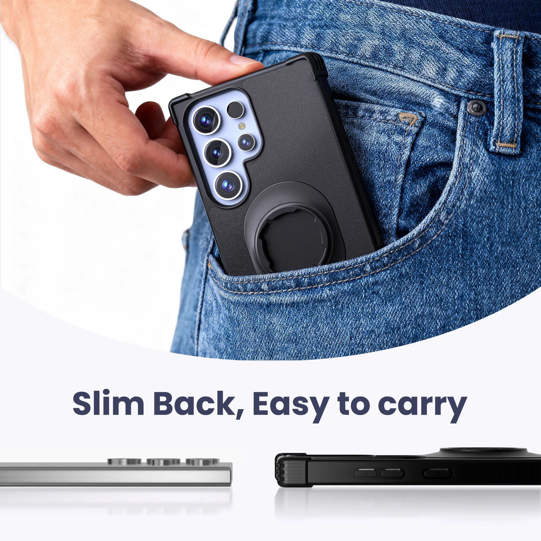 Shockproof Case for Samsung Galaxy S24/S25/S24U/S25 Ultra fit Quad-style Motorcycle/Bicycle Holder with Lock-in Design