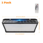 Super Bright Solar Wall Lamp with 3-Mode Solar Powered Flood Lights, IP65 Waterproof for Outdoor Yard and Street