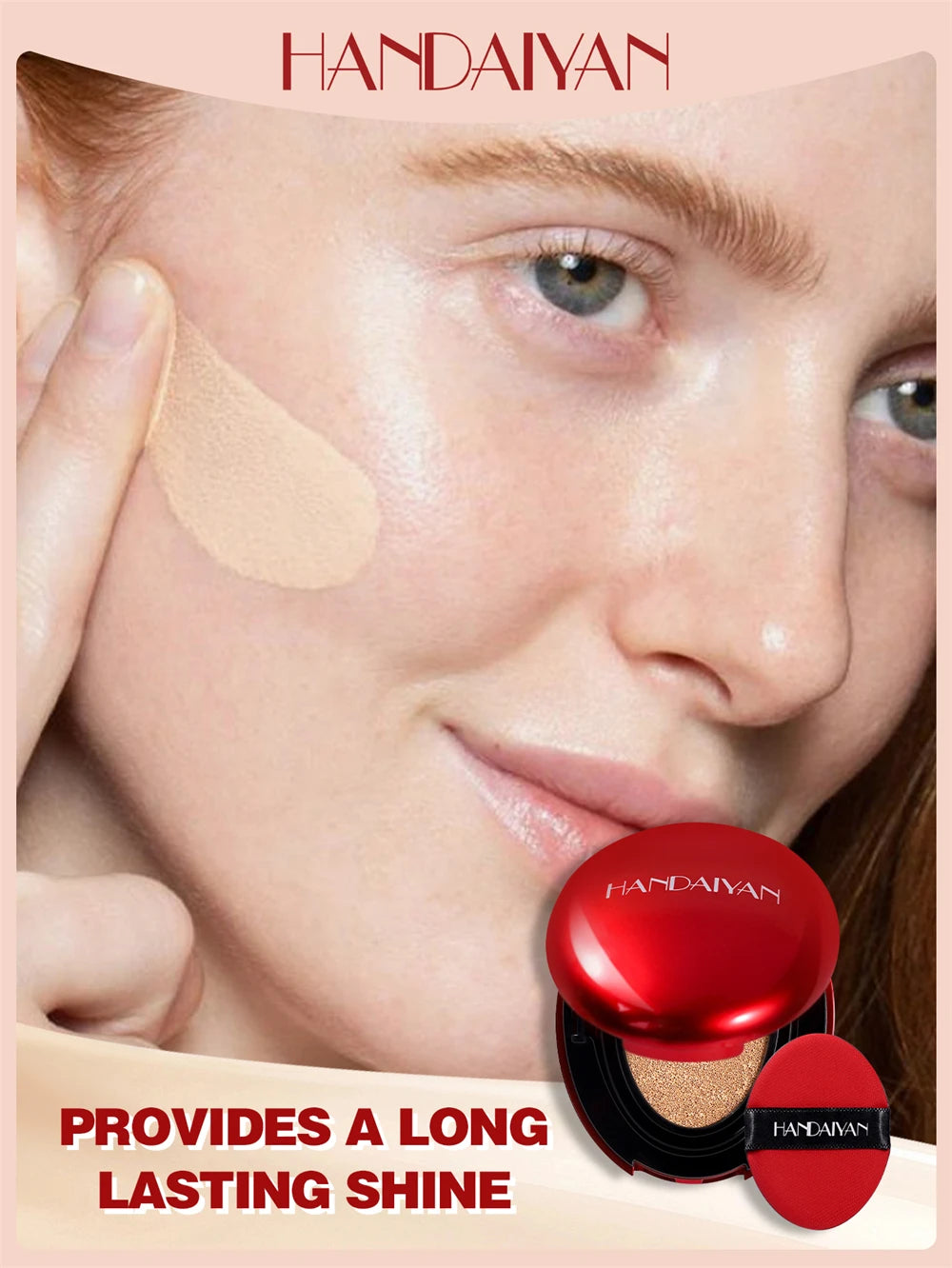 Air Cushion Foundation Light Natural Moisturizing Concealer Whitening Oil-control Women Base Long-lasting Makeup Korean Cosmetic