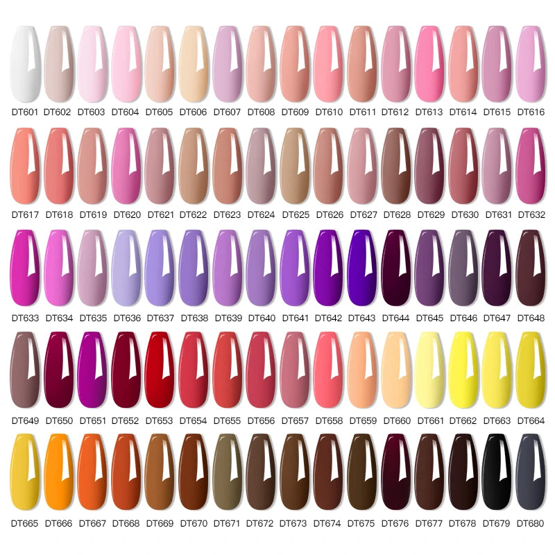 20pc Nail Gel Polish Set HEMA Free All-season Nails Long Lasting Soak Off Varnishes Kit for Manicure DIY UV/LED Gel Desgin