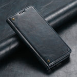 Flip Leather Phone Case for Samsung Galaxy S25 S24 Ultra S23 S22 Plus S 25 Note 20 with Magnetic Card Slot Holder Cover LS055