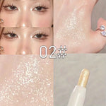 Diamond White Eyelid Highlighter Pen for Brightening Eye Glitter Golden Eyeliner Eyeshadow Stick for Stunning Makeup Results