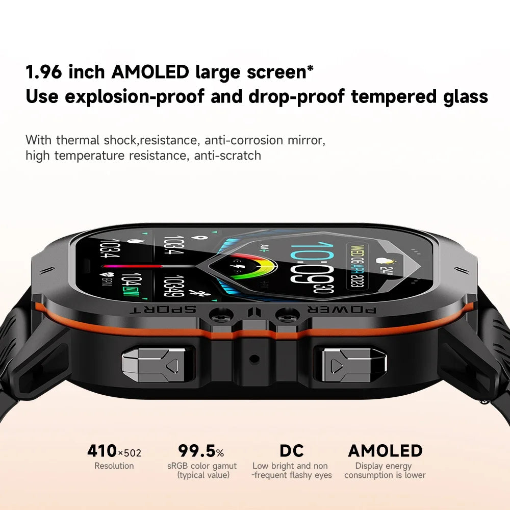 OUKITEL Smart Watch BT20 Sport SmartWatch BT5.2 350mAh 1.96
