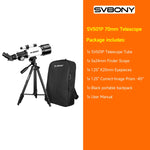 Svbony SV501P 60/70mm Astronomical Telescope Sets,for Planetary and Moon Observation,Gift for  Kids,Beginners and Students