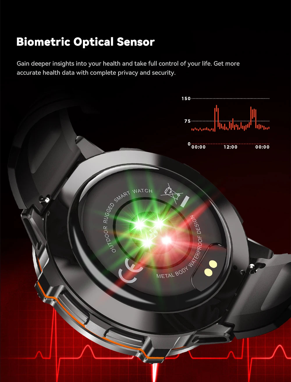 Cubot X3, Sport Waterproof Smartwatch, 1.73-inch AMOLED Display, Bluetooth Calls, 900mAh Battery, Blood Oxygen, Fitness Tracker