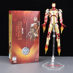 Marvel Avengers ZD Toys Iron Man MK3 MK1 MK6 MK7 MK5 Tony Stark Iron Patriot War Machine Action Figure Ironman Collect Toy Gift