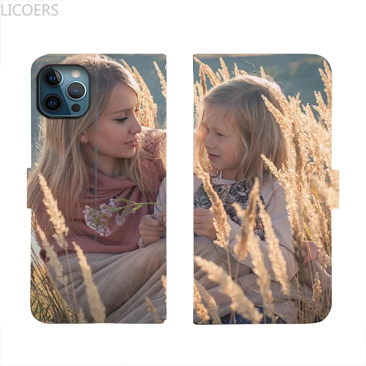 DIY Flip PU Leather Case for iPhone 16 15 14 13 12 11 Pro Max Mini XR SE 7 8 Plus Shell Custom Printed Photo Wallet Cover Funda