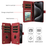 PU Leather Phone Case for IPhone 16promax 16e 15 14 13 mini 12mini 11promax plus 7 8plus XSMAX XR Flip Wallet Style Phone Cover