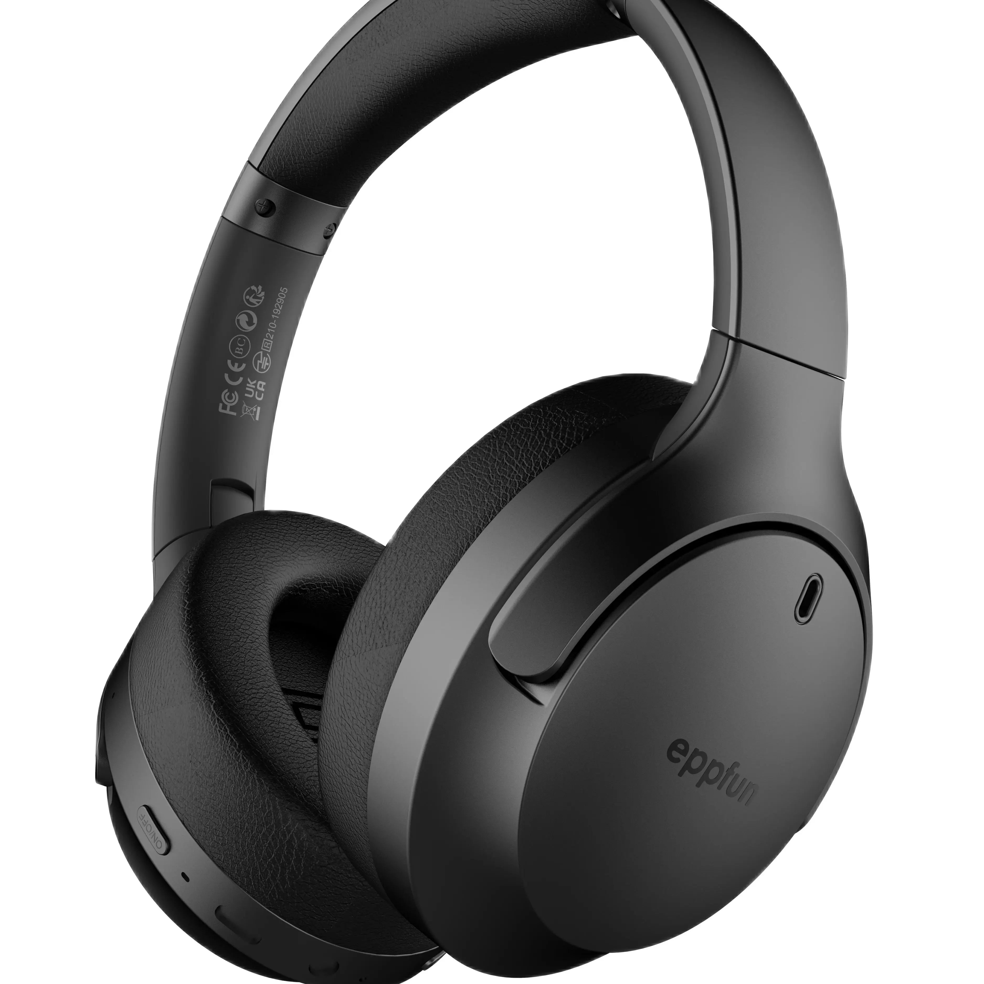 eppfun LE Audio Over Ear Bluetooth 5.4 Headphones with mic,Aptx Lossless/LC3/Auracast Headset for Music Gaming TV Watching QC308