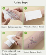 30pcs Waterproof Halloween Tattoo Stickers Bleeding Wound Scar Temporary Tattoos for Women Men Fake Tattoo For Halloween Party