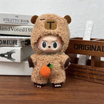 For 15/17cm Labubu V1 V2 Doll Clothing Fashion Hoodie and Pants Set Korean Idol Trendy DIY Doll Clothing Accessories Toy Gift