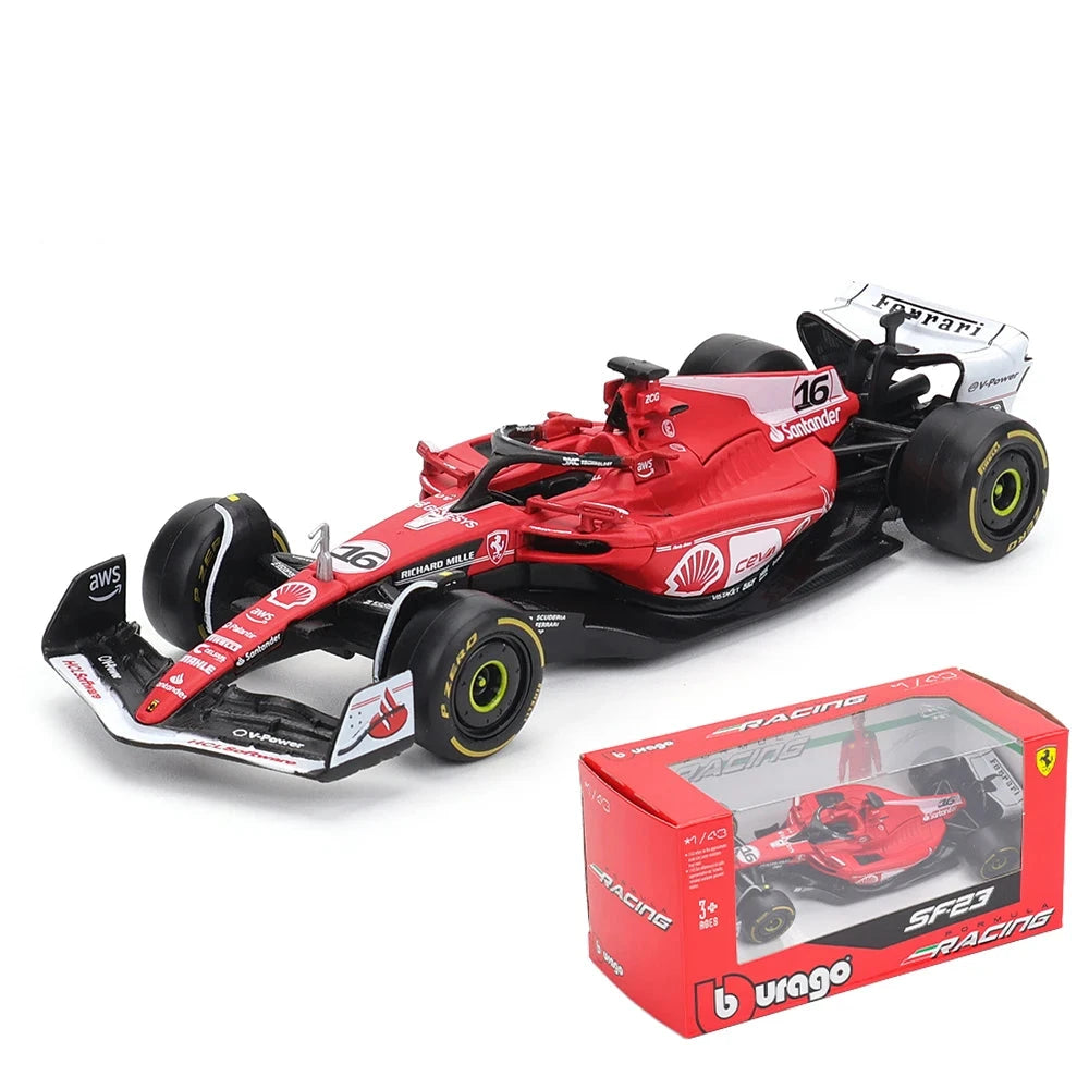 1:43 2023-2024 F1 Scuderia Ferrari SF24 SF23 Diecast Mode