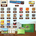 Magnetic Building Blocks Mine World Magnet Cube Set STEM Montessori Sensory Toy for Kids Boys Girls Ages 3+ DIY Model Children