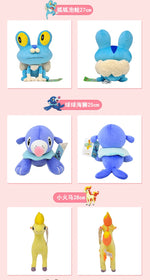 POKEMON Original Plush Toy Gengar Pikachu Charizard Genuine Plush Doll Soft Kawaii Cute Cartoon Piplup Toys for Kids Gift