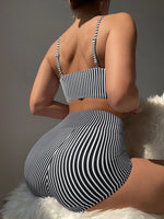 2025 High Waist Drawstring Front Bikini Set – Women's Swimsuit Swimwear Beachwear