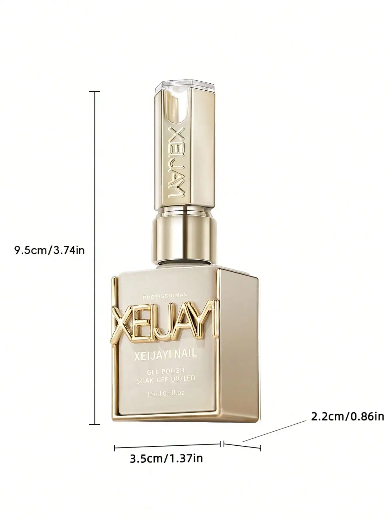 15ml Glass Top Coat Long Lasting Clear Rubber Top Coat LED UV Strengthen Nails High Gloss Top Finish Gel Nail Polish