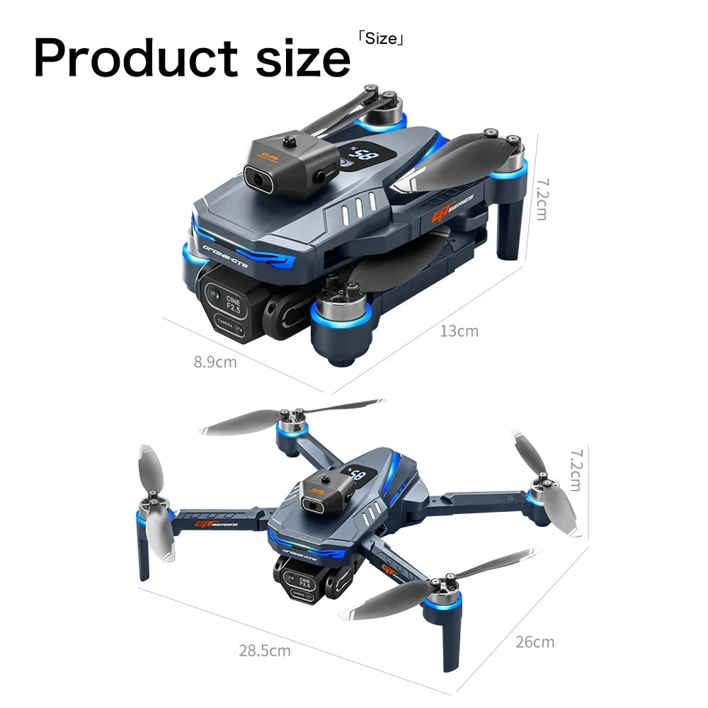 Xiaomi GT8 Drone 8K Professional Dual Camera GPS FPV Brushless Motor Optical Flow Hovering Folding Quadcopter 4K RC Dron Toys