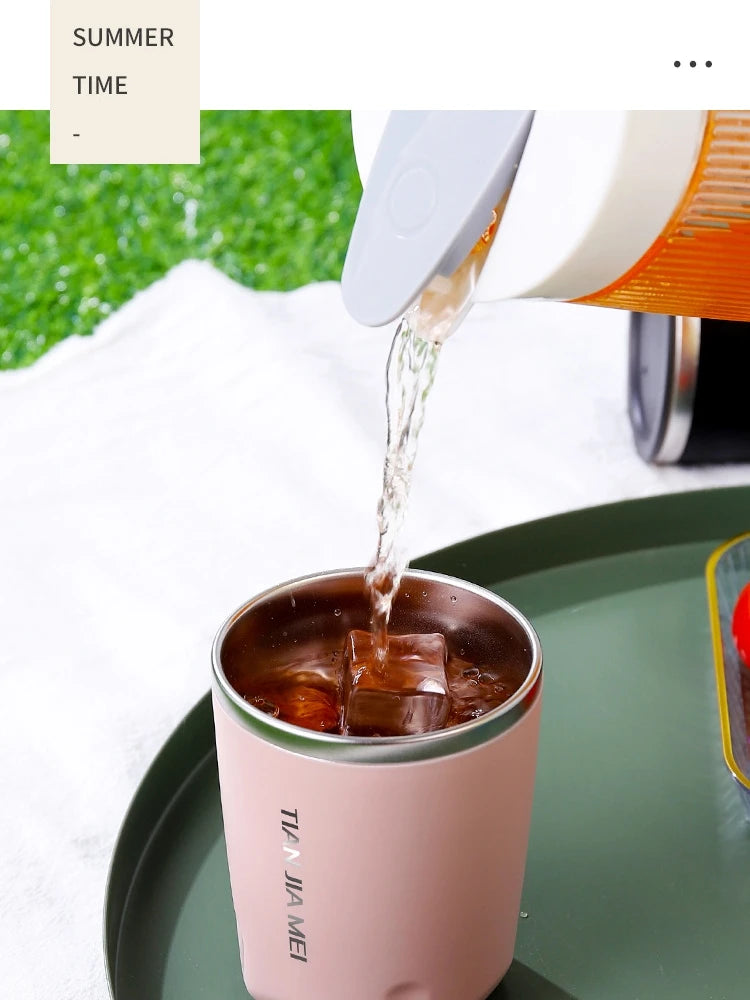 300ml Thermos Cup Men's and Women's Exquisite Portable Cup 304 Stainless Steel Simple Water Cup Office and Home Milk Coffee Cup
