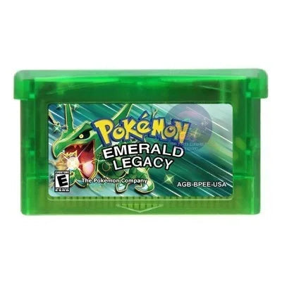 Pokémon GBA-Spielkassetten – Emerald, Seaglass, Rouge Recharged, Yellow Lunar & Dark Violet für die Game Boy Advance-Konsole