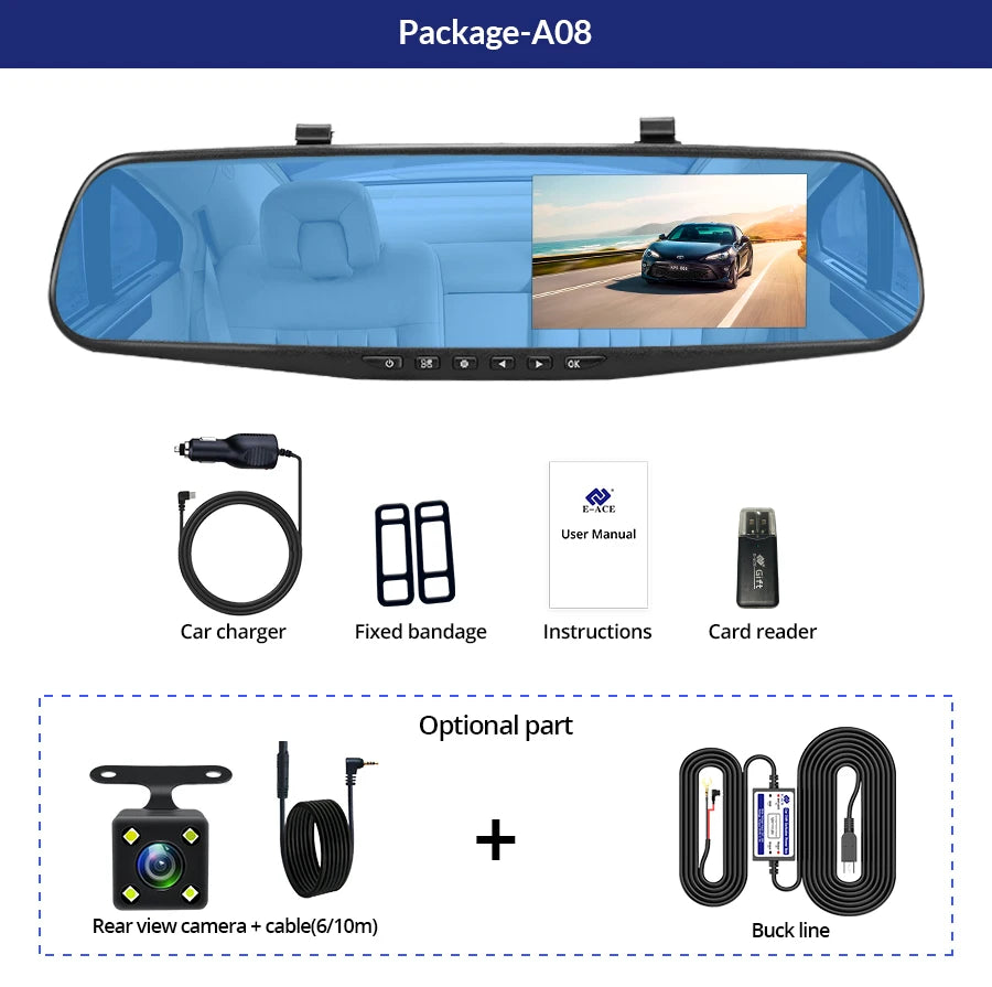 Dash Cam 4.3 inch 