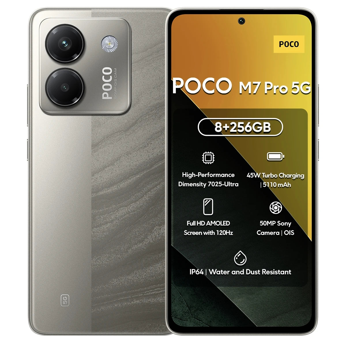 POCO M7 Pro 5G NFC 8GB/256GB 12GB/256GB 12GB/512GB Global Version Cellphone