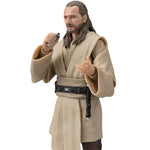 In Stock Original Bandai SHF Qui-Gon Jinn Star Wars The Phantom Menace Action Figure Animation Toy Model Collector Anime Hobby
