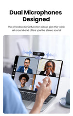 UGREEN USB Webcam 2K HD Mini Webcam For Laptop Computer Web Camera Dual Microphones for Youtube Zoom Video Calling 30fps web cam