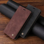 Ultrathin Leather Flip Case For Samsung Galaxy S25 S24 S23 FE S22 Ultra S21 S20 Plus S10 Note 20 5G Business Wallet Phone Cover