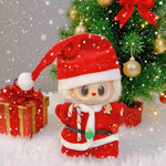 17cm Mini Plush Doll'S Clothes Outfit Accessories For Korea Kpop Labubu V1 V2 V3 Christmas onesie hat set Clothing