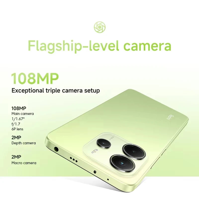 Used Phone Redmi Note 14 4g Global Version 8Gb+256Gb Black Smartphone (Excellent Condition)