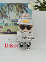 Labubu Haute Couture 17cm Doll Clothing| Gen1-3 Compatible | Designer Outfit with Mini Hat, Glasses & Shoes | Collectible Set