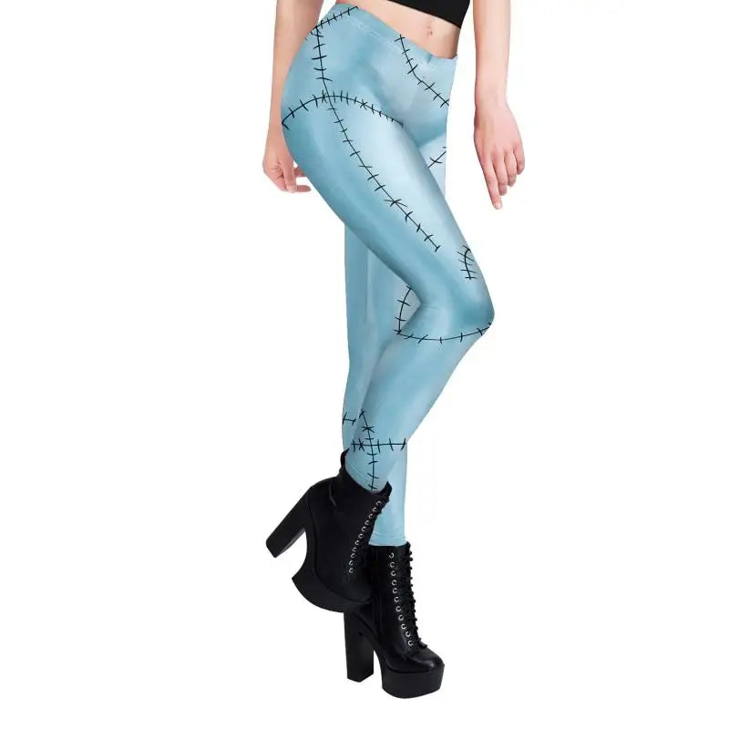 Halloween Sally Suit Cosplay Costume Anime Movie Bodysuit Spandex Jumpsuit Party Carnival Leggings Day of The Dead Zentai Set