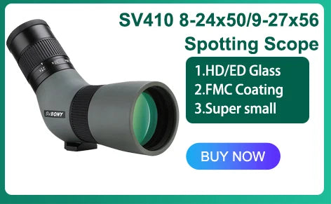 Svbony SV28plus 50/60/70mm Spotting Scope Zoom Telescope Powerful Long Range PORRO Prism Suit for Archery Target Shooting