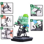 Pokemon Toys GYM Figurines Cartoon Fitness Muscle Man Action Figure Charmander Bulbasuar Squirtle Gengar Fit Model Anime Toys