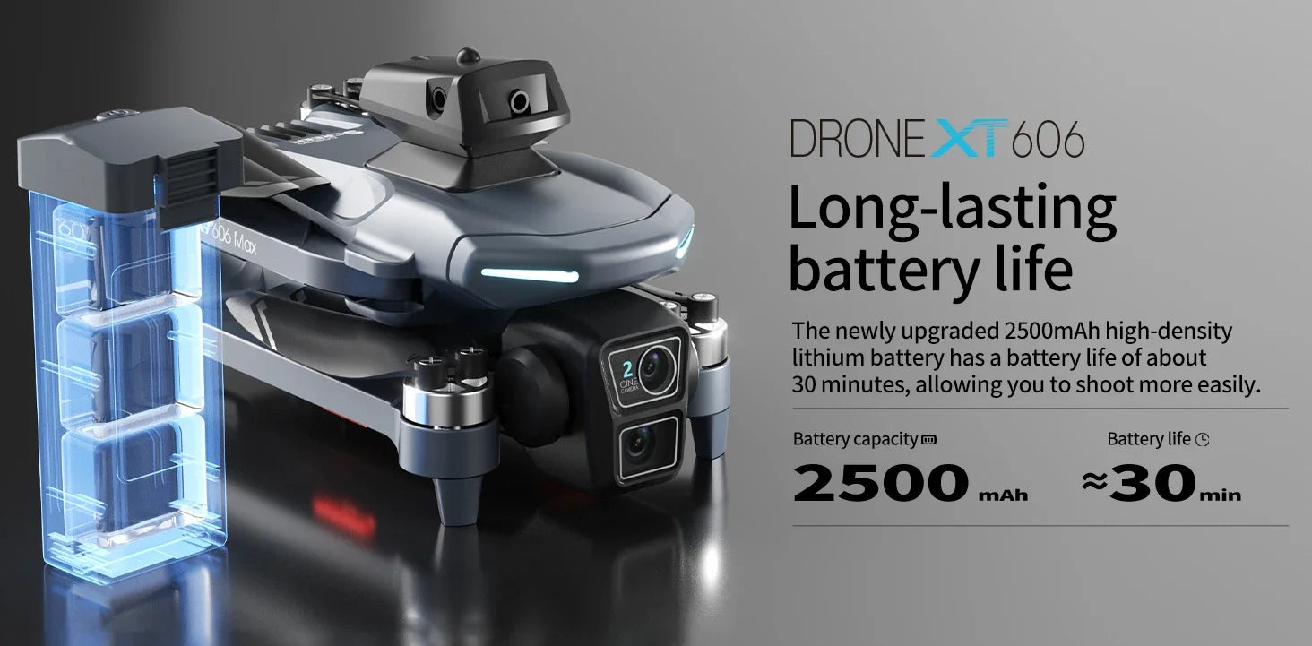 XIAOMI NEW XT606 GPS Drone 8K HD Professional dual camera 5G WIFI FPV Obstacle Avoidance Brushless RC Quadcopter Dron toy MIJIA