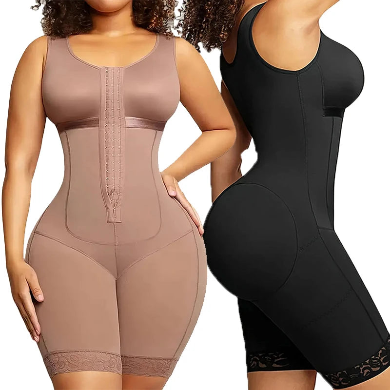 Women's Postpartum Full Body Shapewear Tummy Control Girdle Postoperative Compression Faja for Belly Fat Waist Sculpting