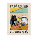Retro Kitchen Canvas Poster Cat Chef Art Print Dishes Wall Art Pictures for Bedroom Kitchen Home Decoration Gift Idea