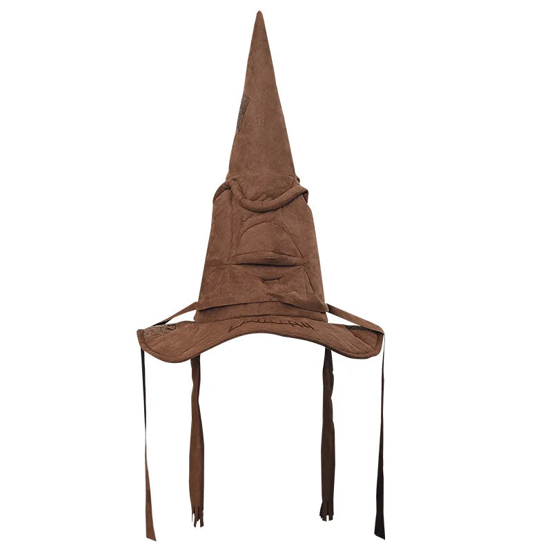 Fashion Movies Witch Wizard Hat Sorting Hat Leather Halloween Party Props Dress Up Hat Men Cosplay Costume Accessories