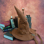 Fashion Movies Witch Wizard Hat Sorting Hat Leather Halloween Party Props Dress Up Hat Men Cosplay Costume Accessories