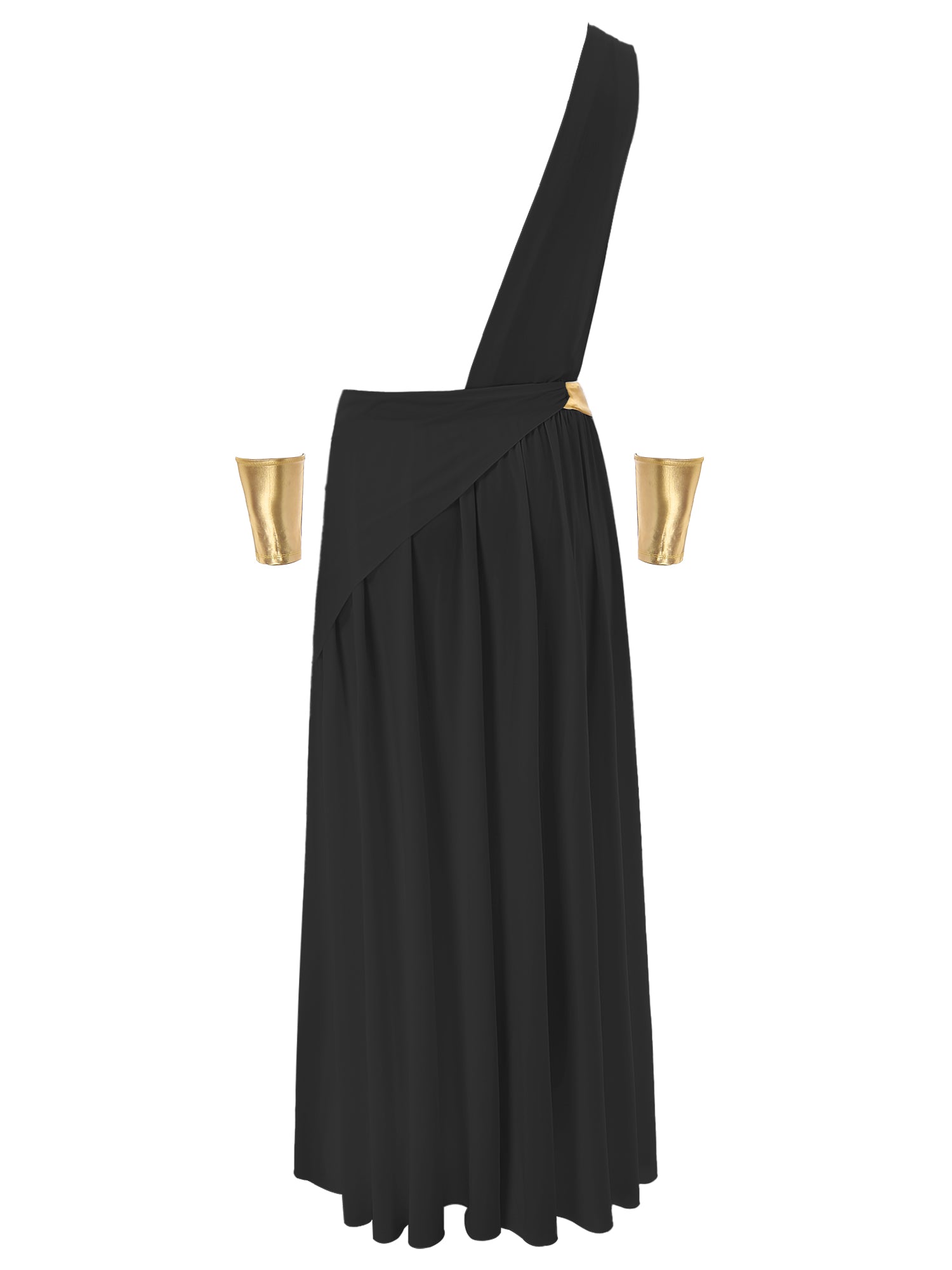 Mens Ancient Greek God Toga Gladiator Costumes Roman Emperor One Shoulder Sleeveless Robe Halloween Medieval Warrior Outfits