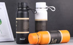 650ML 850ML 1100ML Thermos Double Stainless Steel Sport Vacuum Flask Outdoor Climbing Fitness Thermal Bottle Tea Insulation Cup