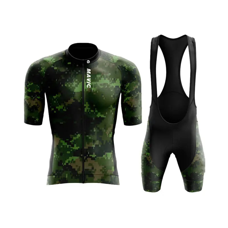 RX MAVIC Men's Summer Cycling Set – Breathable Short Sleeve Road Bike Jersey & Shorts for Team Training