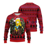 2026 Hot The Simpsons Print Sweatshirt Winter Christmas Ugly Hoodie Women's Casual Pullover Harajuku Festive Streetwear Y2k Top