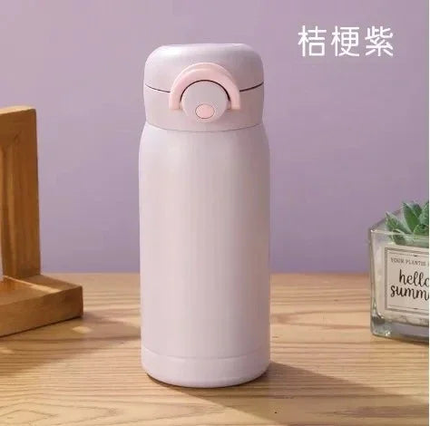 Stainless Steel Portable Pocket Thermal Water Bottle Camping Drinkware Outdoor 220ml/350ml Mini Thermos Cup Pocket Cup