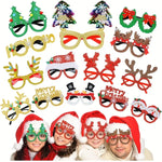 Christmas Glasses Party Glasses Christmas Novelty Glasses Party Accessories Fun Glasses Christmas Decorations Holiday Gifts