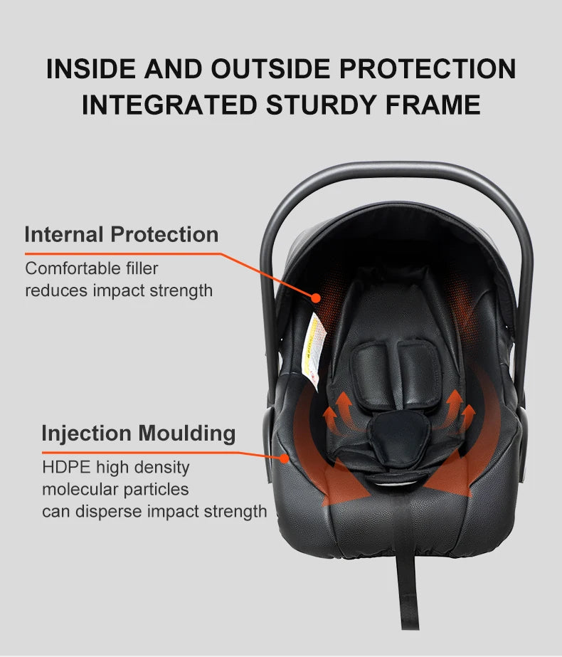3 in 1 Lightweight High Landscape Baby Stroller Cart Carriage for Newborn Luxury Pushchair