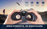 20x50 Military Binoculars for Adults with Smartphone Adapter With BAK4 Prism FMC Lens Telescope Tactical Binoculars for Hiking